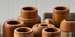 Minimalistisches Holzdekor